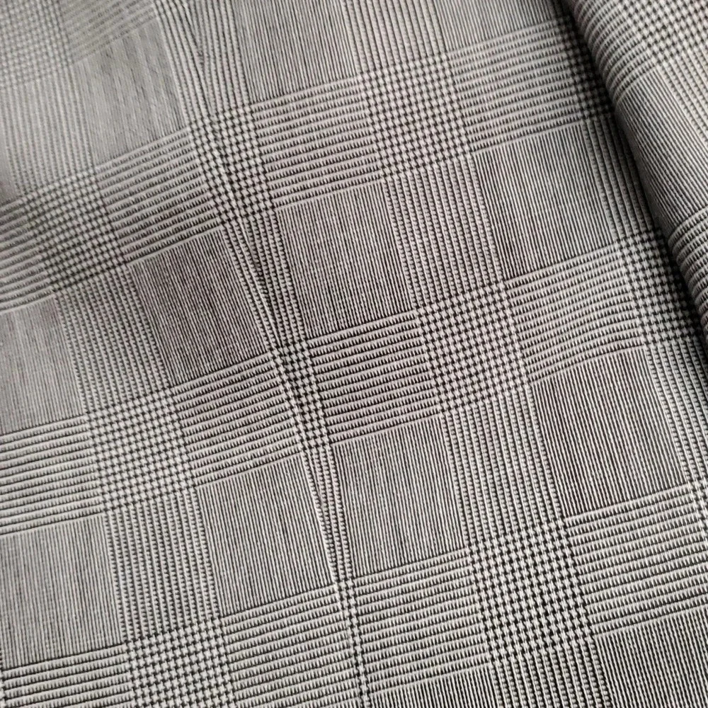 Hugo Boss Mens Sports Coat Plaid Black & Grey
